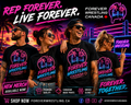 Forever Wrestling Synth Wave Retro Tee